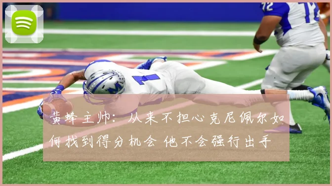 黄蜂主帅：从来不担心克尼佩尔如何找到得分机会 他不会强行出手